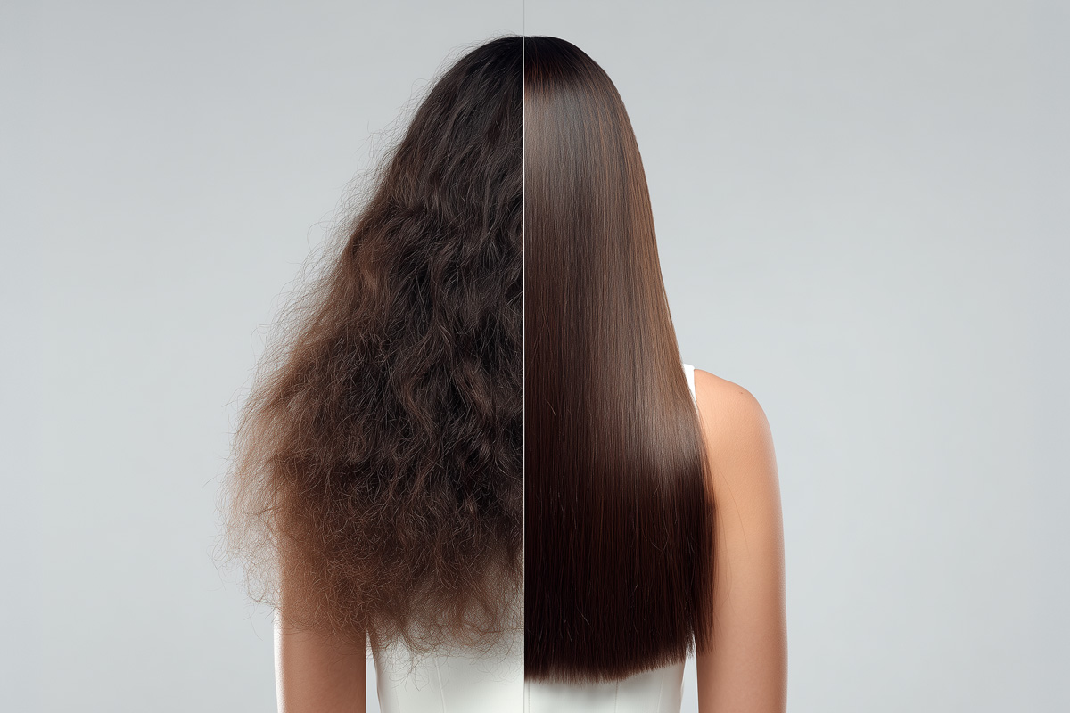 Coiffure Nathalie Unterägeri | Kerasilk Keratin Goldwell | Haarglättung